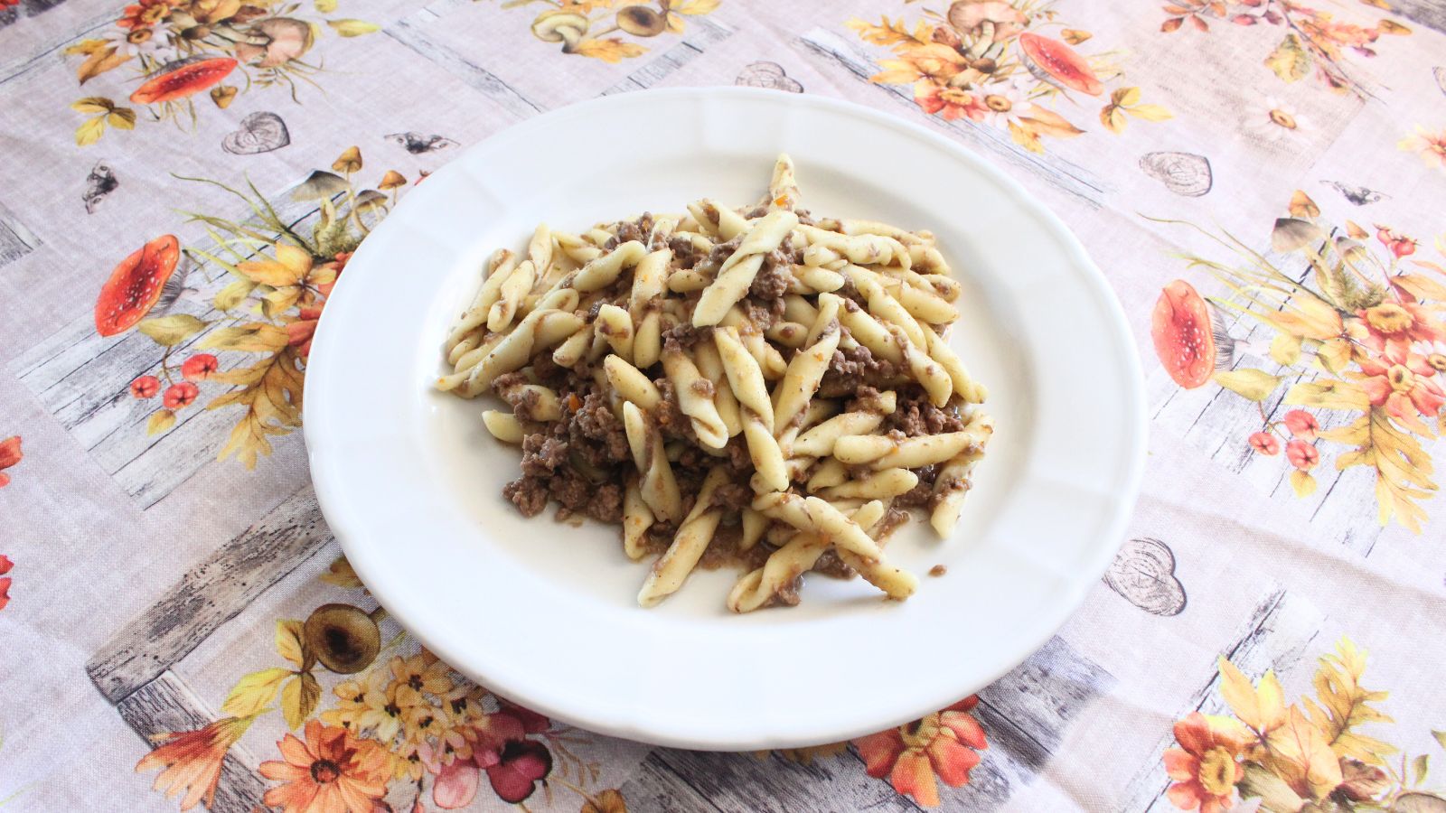 strozzapreti al ragù di cinghiale