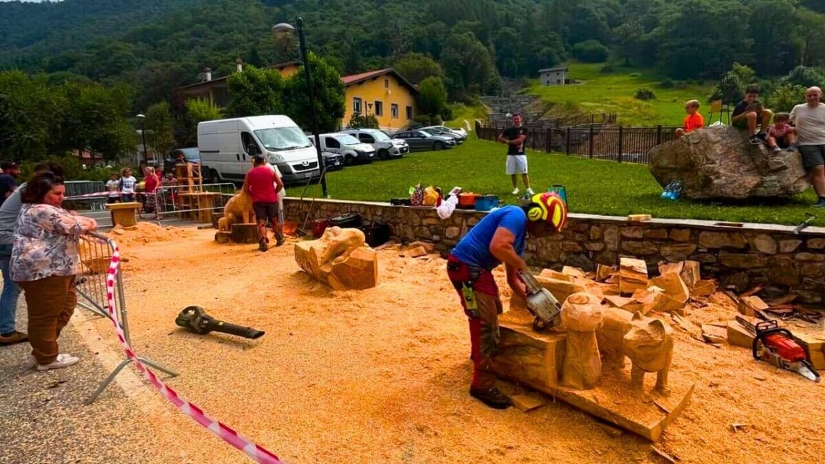 evento casargo tagliatori scultori legna motosega